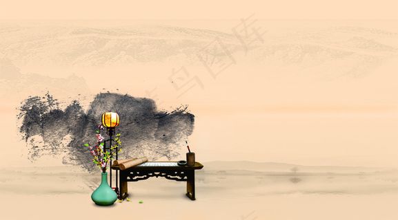 大气文化展板背景