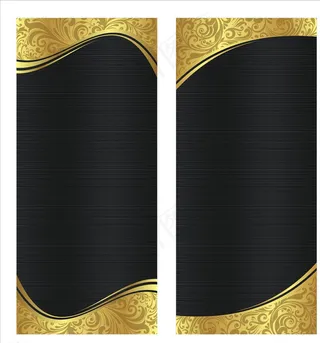 黑色精美展架图片