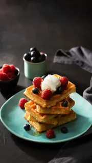 华夫饼高清摄影图片 华夫饼高清摄影图片