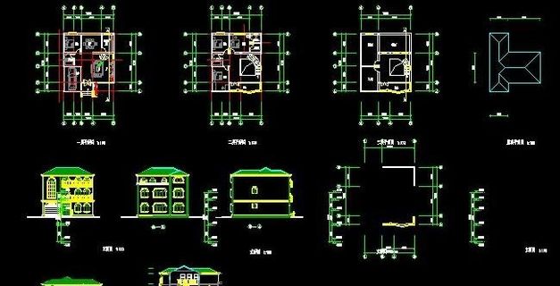 外观舒适欧式风格住宅楼施工设计图1...