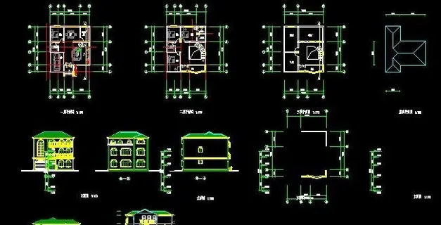 外观舒适欧式风格住宅楼施工设计图1...
