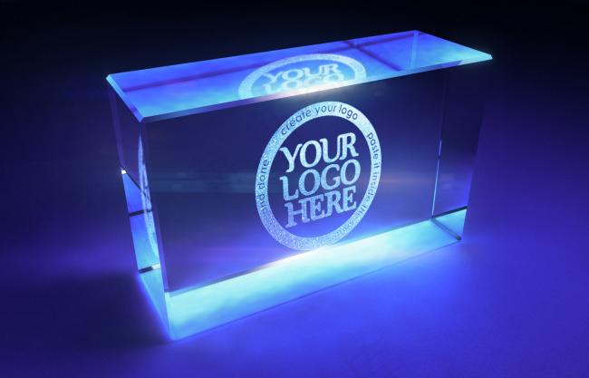 LOGO贴图发光字效果psd模版下载