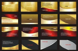 精美名片模板矢量素材