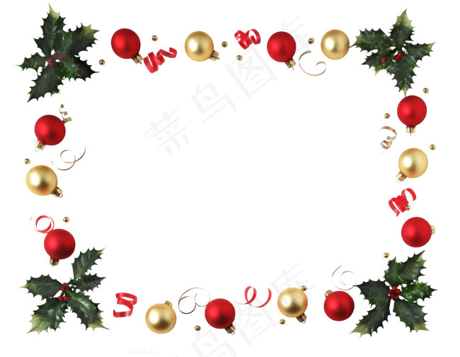 圣诞彩球素材