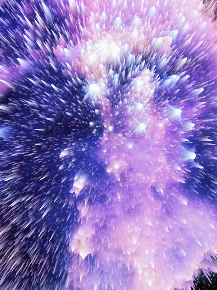 3D时尚风蓝色爆炸星空 海报背景素材