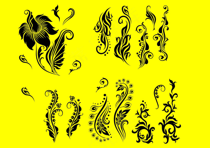 cdr素材花纹边框素材免费下载