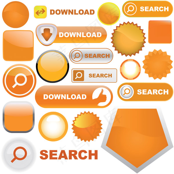 网页设计装饰元素矢量素材