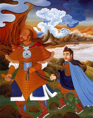 格萨尔唐卡图片