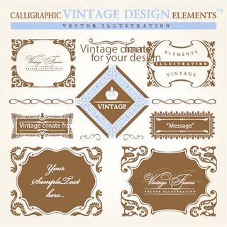 欧式经典花纹矢量素材