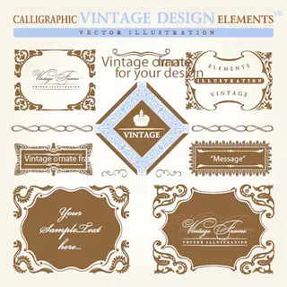 欧式经典花纹矢量素材