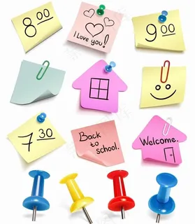 可爱剪纸标签 图钉曲别针图片 可爱剪纸标签 图钉曲别针图片