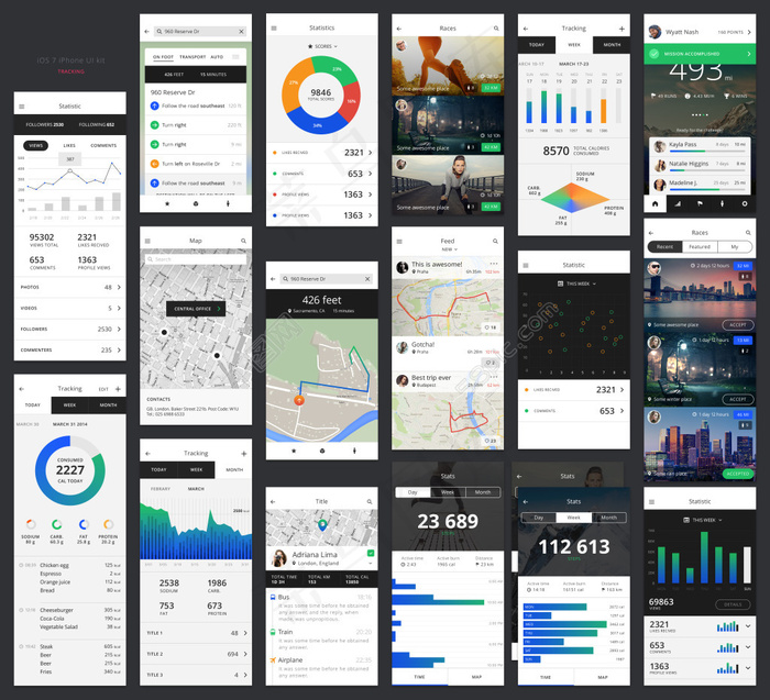 整套手机APP界面