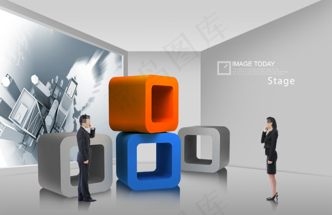 高清PSD分层素材相约会晤