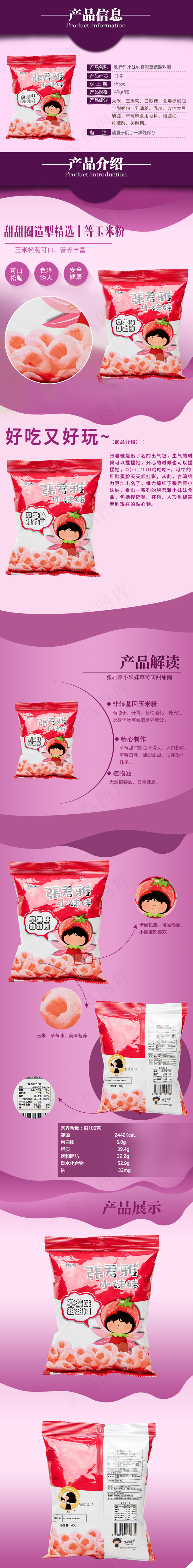 零食详情页 儿童零食详情页 小吃详情页