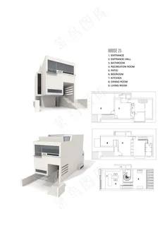 3D豪华别墅建筑模型