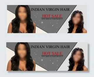 英文灰色主题美女淘宝海报设计