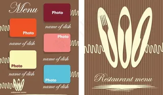 西餐厅menu咖啡菜单图片