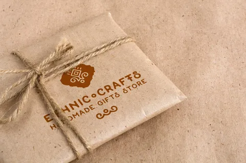 牛皮纸袋LOGO样机