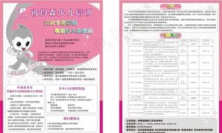 少儿培训宣传单