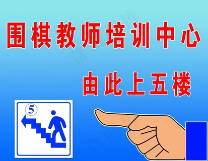 楼梯指示牌图片