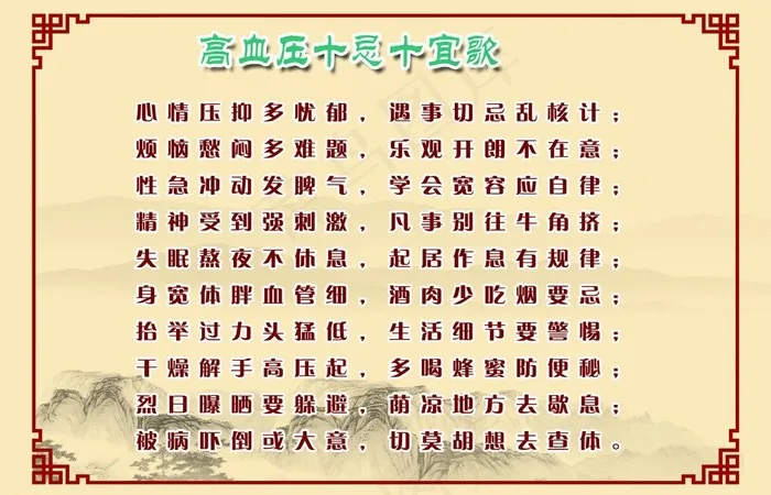高血压图片psd模版下载