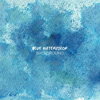 蓝色水彩背景矢量素材