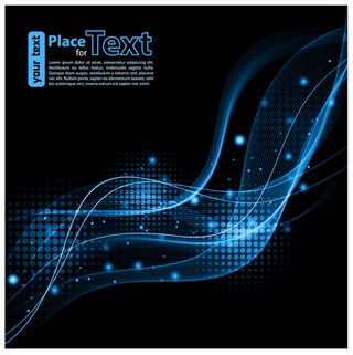 蓝色科技矢量图