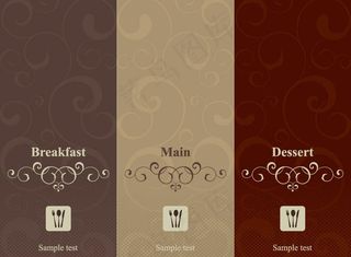 欧式花纹欧式菜单封面图片