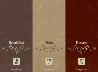 欧式花纹欧式菜单封面图片