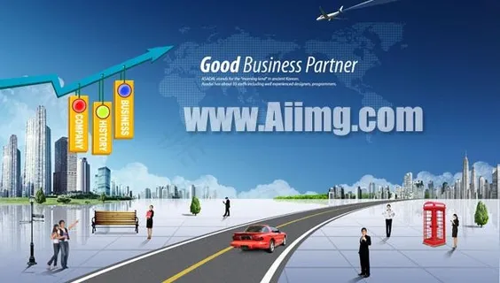 环保城市设计PSD素材