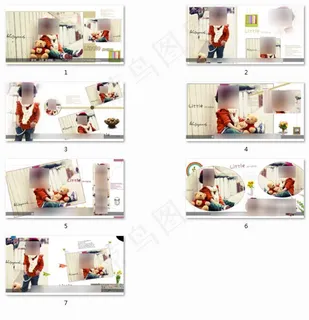 可爱宝宝影楼画册psd模版