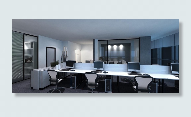 现代办公室效果图片