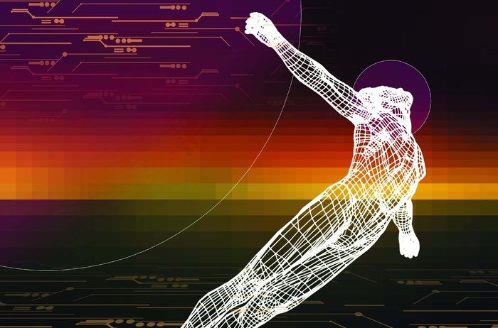 科技创意 人体模型图片