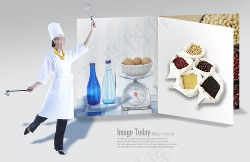 高清PSD分层素材美味菜谱