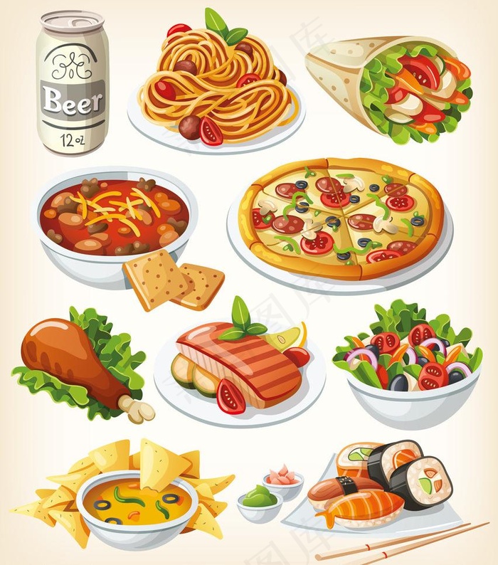 西式快餐图片