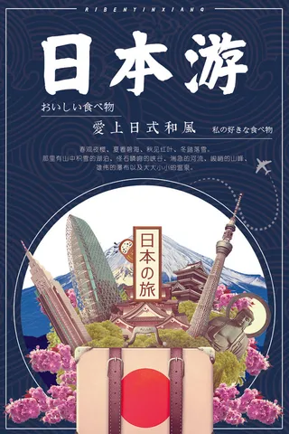 日本旅游宣传海报