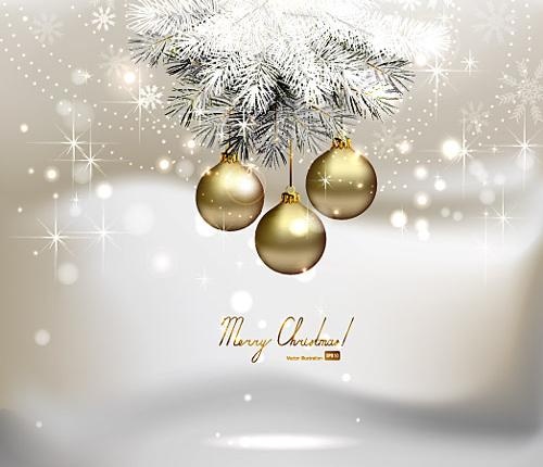 梦幻圣诞主题背景矢量