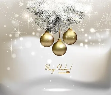 梦幻圣诞主题背景矢量