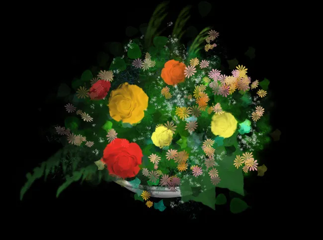 鲜花psd模版下载