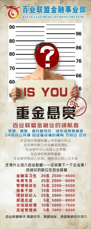 原创创意招聘易拉宝展架