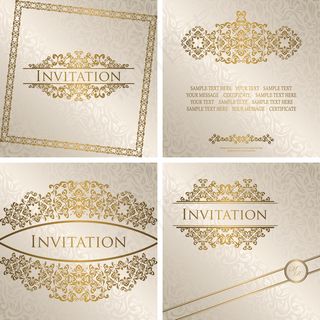 欧式花纹边框相框EPS矢量素材