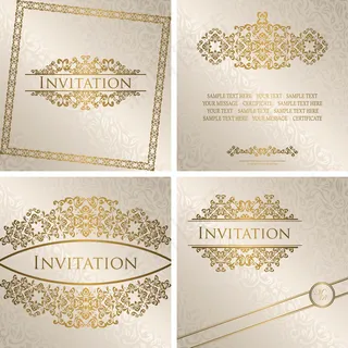 欧式花纹边框相框EPS矢量素材