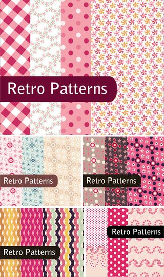 多款浪漫花纹底纹素材