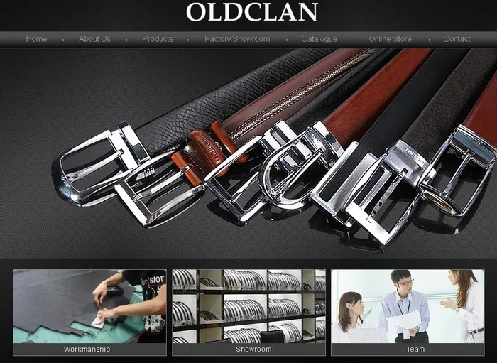 老人服饰皮具网站图片psd模版下载