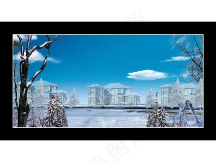 冬季雪景素材 冬季雪景素材