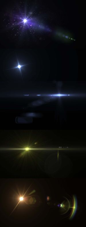 科技感高光效果灯光特效光晕光芒透明png