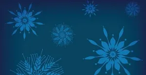 假日雪花矢量