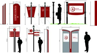 户外导向标示牌设计