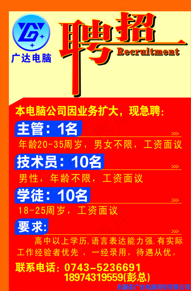 招聘图片cdr矢量模版下载