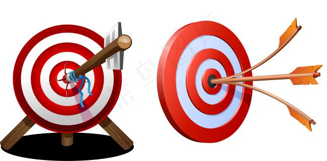 箭靶和箭矢量